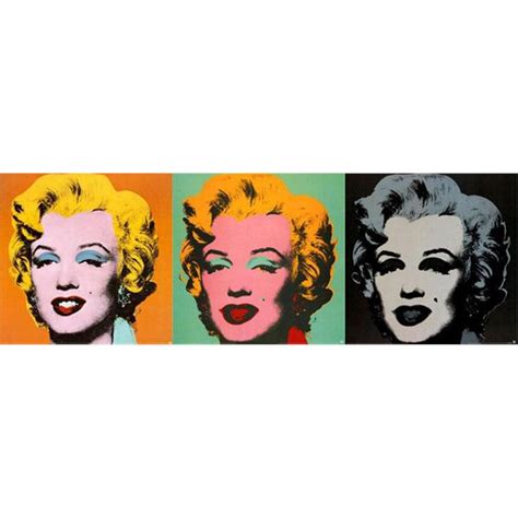 3 Different Color Andy Warhol Marilyn Monroe Art Prints