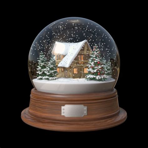 Snow Globe House 3d Fbx Christmas Snow Globes Christmas Mood