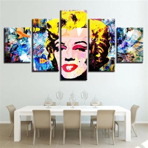 Marilyn Monroe Color Abstract Celebrity Canvas Wall Art Beautifulcelebrities Canvas Wall Art