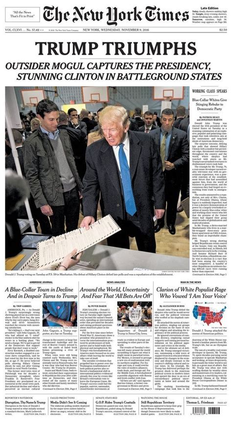 Newspapers Around The World React To The Reality Of President Trump