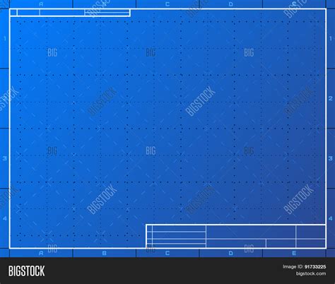 Blank Blueprint Paper Vector And Photo Free Trial Bigstock