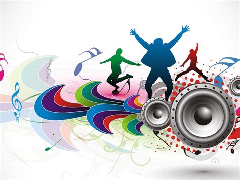 Free Download Image Detail For Vector Music Girl Dancing Wallpaper