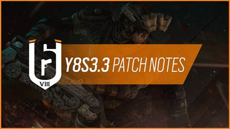 rainbow six siege y8s3 3 patch notes