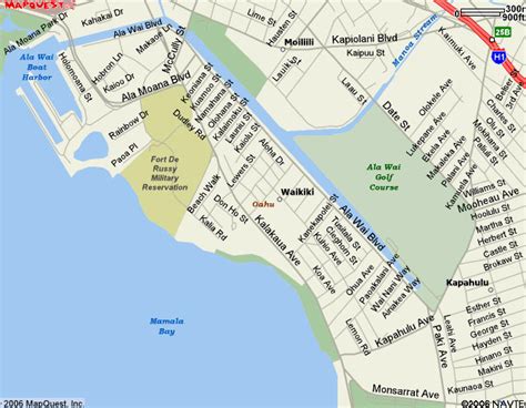 Map Of Waikiki Beach Hotels Maping Resources