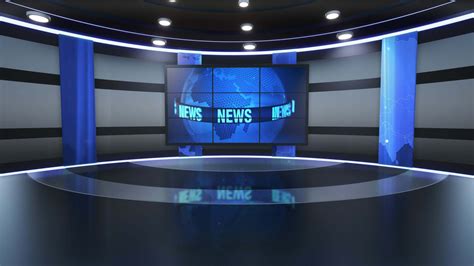 3d Virtual Tv Studio News Backdrop For Tv Shows Tv On Wall3d Virtual