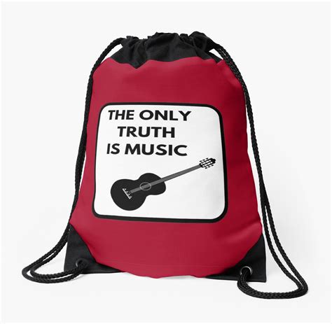 THE ONLY TRUTH IS MUSIC Drawstring Bag By IdeasForArtists Bags Classic Backpack Backpack Bags