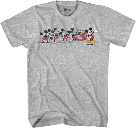 Mickey Mouse Music Evolution Graphic Tee Classic Vintage Disneyland