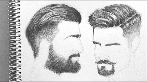 Drawing Mens Hair Realistic Appeal Time Lapse Youtube