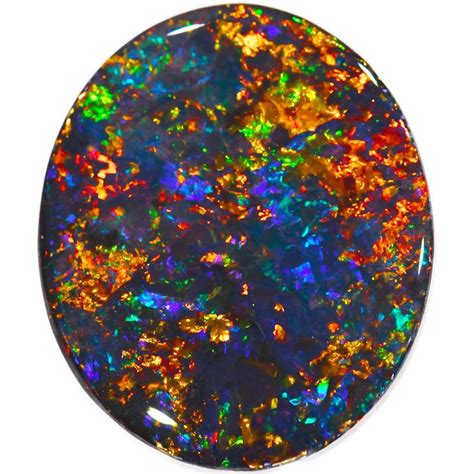 Rainbow Stardust Black Opal 492 Ct Opal Galaxy Lightning Ridge