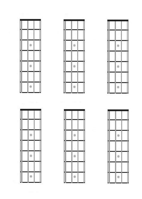 Ukulele Blank Chord Charts Printable Sheet And Chords Collection