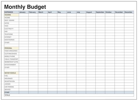 Printable Budget Worksheet Pdf Lexias Blog