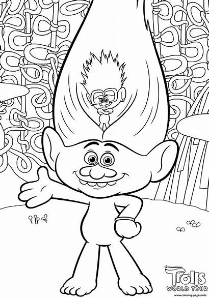 Coloring Pages Trolls Printable Getcoloringpages Adults