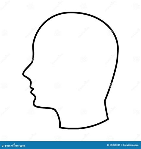 Head Human Profile Icon Stock Vector Illustration Of Idea 85366331