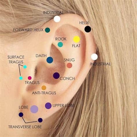 Locations And Names Of Ear Piercings Rcoolguides