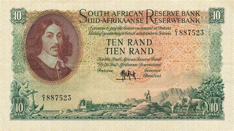 South African Rand Note Van Riebeeck Large Type Exchange Yours