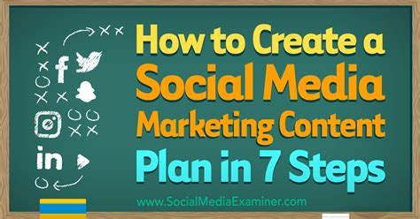 How To Create A Social Media Marketing Content Plan In 7 Steps Social