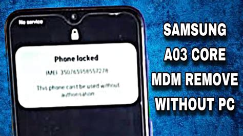 Samsung A03 Core Mdm Remove Samsung Mdm Remove Samsung Kg Lock