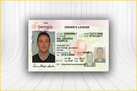 Printable Blank Georgia Drivers License Template Dastdear