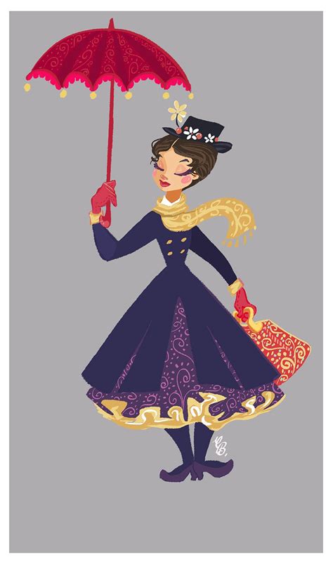 Mary Poppins Mary Poppins Disney Art Merry Poppins