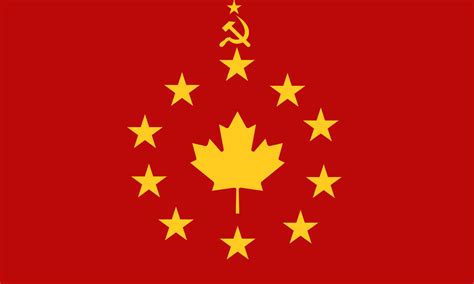 Canada Communist Flag Leftistvexillology