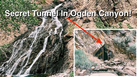 There Are Secret Tunnels Near Ogden Canyon Waterfall Youtube