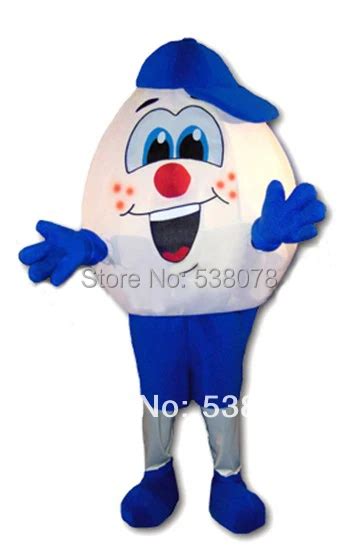 Humpty Egg Mascot Costume Adult Size Easter Egg Mascotte Mascota Outfit Suit Fancy Dress