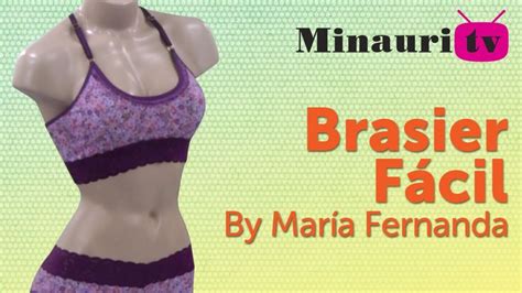 Diy Brasier Fácil By María Fernanda How To Make Easy Brasier Patrones De Ropa Intima