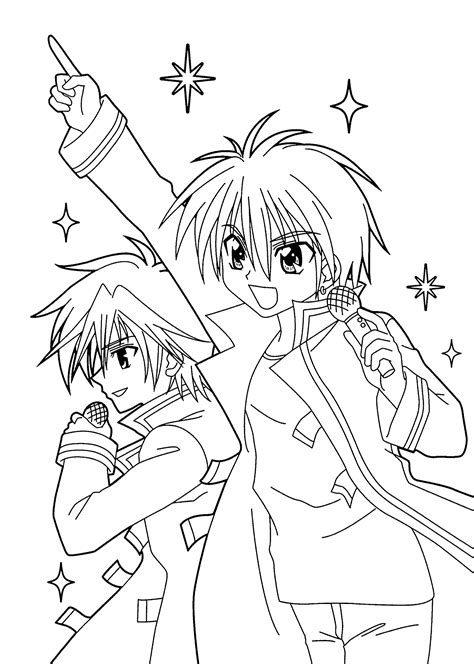 900x695 anime drawings jos gandos coloring pages for kids drawing. Kilari characters anime coloring pages for kids, printable ...