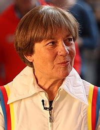 Both men are world cup skiers. Rosi Mittermaier - Wikipedia