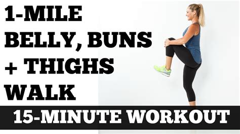 Indoor Walking At Home Low Impact Full Length Workout 1 Mile Belly