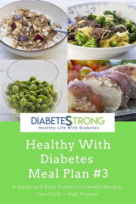 People with diabetes and their rdn should work closely to individualize their diet plan to include healthy food choices to replace harmful foods based. Healthy With Diabetes Meal Plan #3 | Diabetic meal plan, Meal planning, Easy diabetic meals