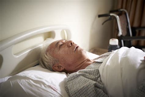 Old Man Sick Hospital Bed Stock Photo Image Of Looking 12030272