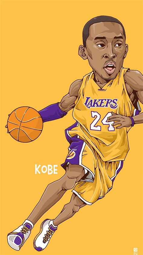 Kobe Cartoon Wallpapers Wallpaper Cave