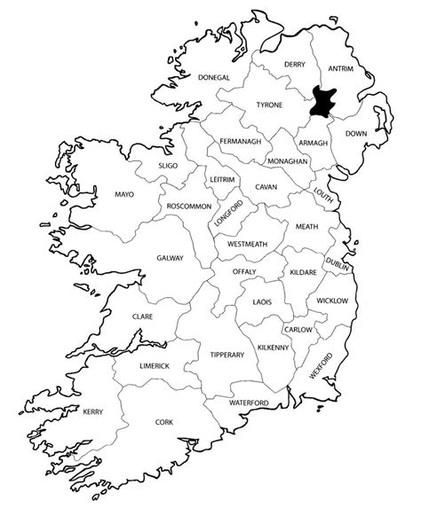 The Counties Of Ireland Download Scientific Diagram