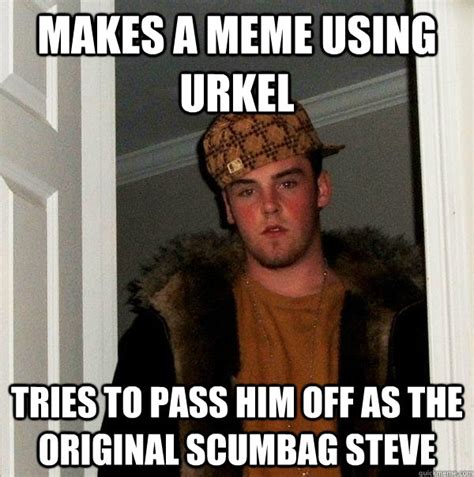 Makes A Meme Using Urkel Tries To Pass Him Off As The Original Scumbag