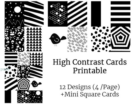 12 Free Printable High Contrast Cards For Your Baby Nonstop Mommy