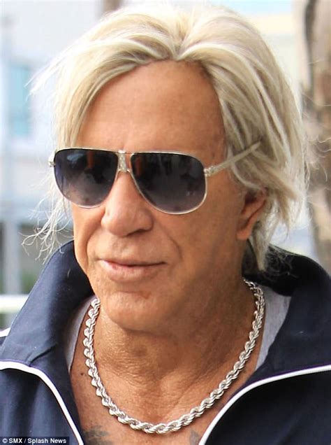 Mickey Rourke Shows Off Spectacular Hairpiece In La Daily Mail Online