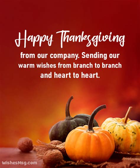 Thanksgiving Messages For Business Clients And Customers