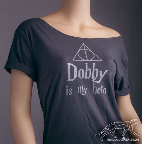 Dobby Harry Potter Shirt Womens Off The Shoulder Slouchy Tee