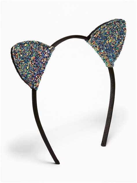 Glitter Cats Ear Headband For Girls Old Navy