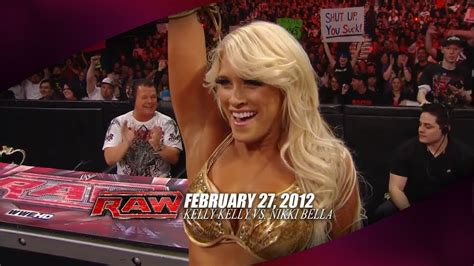 Swwe Wwe Raw 022712 Kelly Kelly Vs Nikki Bella Youtube