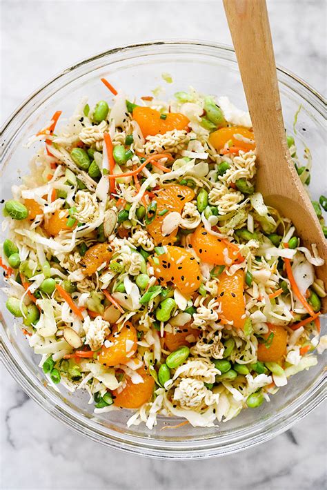 Change up your usual boring salad with this crispy and flavorful chinese chicken salad recipe! Asian Ramen Noodle Salad Recipe | foodiecrush.com