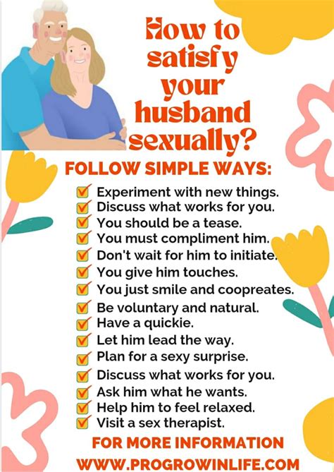 15 Simple Ways To Satisfy Your Husband Physically And Emotionally Progrowinlife
