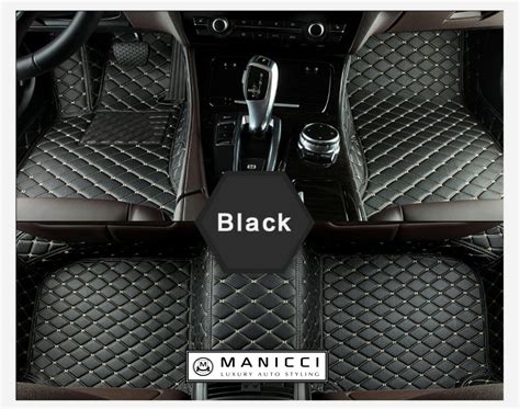 Manicci Luxury Custom Fitted Car Mats Black Diamond