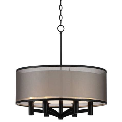 Possini Euro Caliari 22 Wide Black 6 Light Pendant 420h0 Lamps Plus