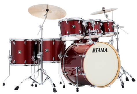 Tama Superstar Classic 7 Piece Drum Kit With 22 Bass Drum Dark Red