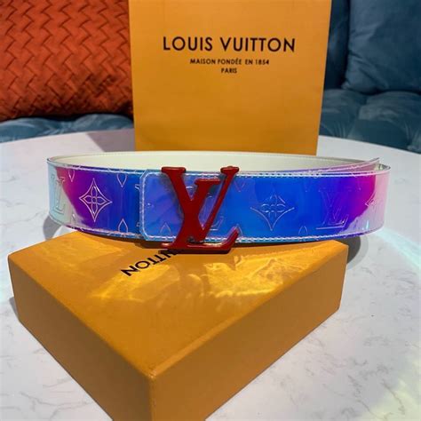 Louis Vuitton Lv Shape 40mm Translucent Pvc Reversible Belt Spring