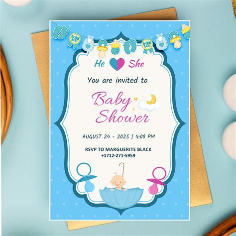 Baby Shower Invitation Card - Effdi