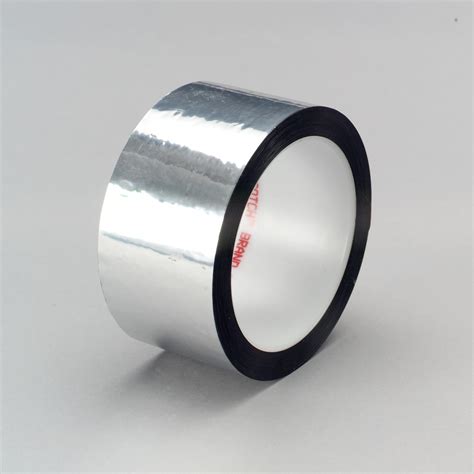 3m™ Polyester Film Tape 850 Silver 12 In X 72 Yd 19 Mil 72 Rolls