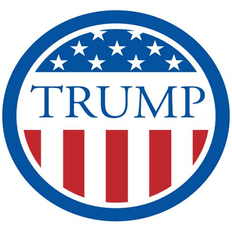 Donald Trump Circle Stickers